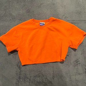 Women's Orange Crop-top